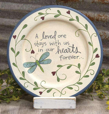 Loved One Dragonfly Plate - The Fox Decor